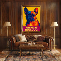 French Bulldog Pop Art Poster