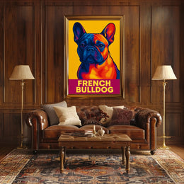 French Bulldog Pop Art Poster