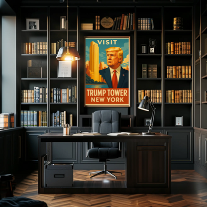 Visit Trump Tower New York Travel Art Poster