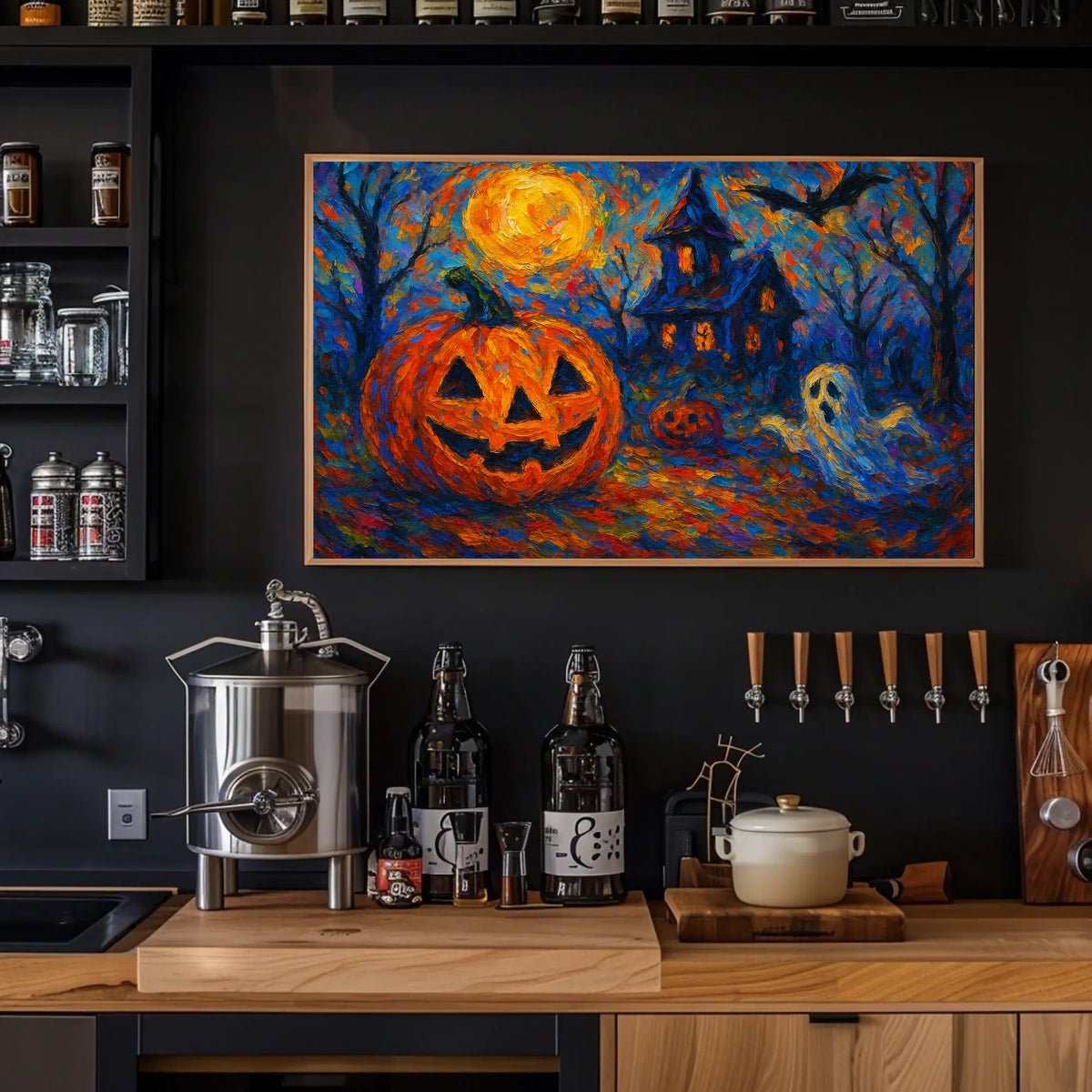 Halloween Night Fantasy Gothic Wanderlust Poster