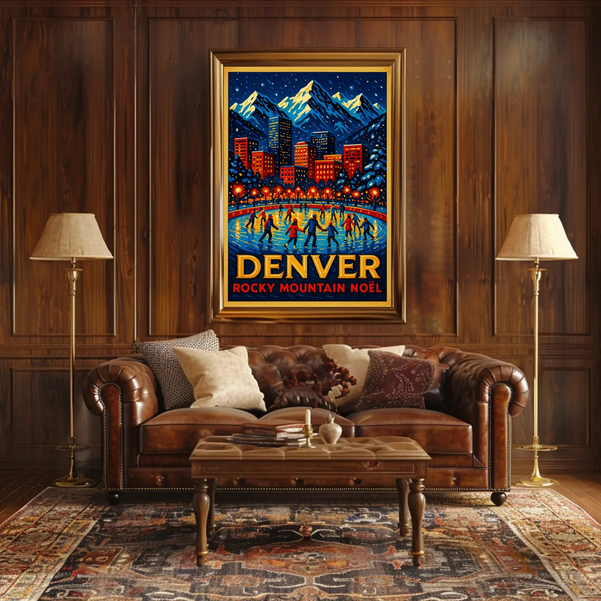Denver Rocky Mountain Noël Poster