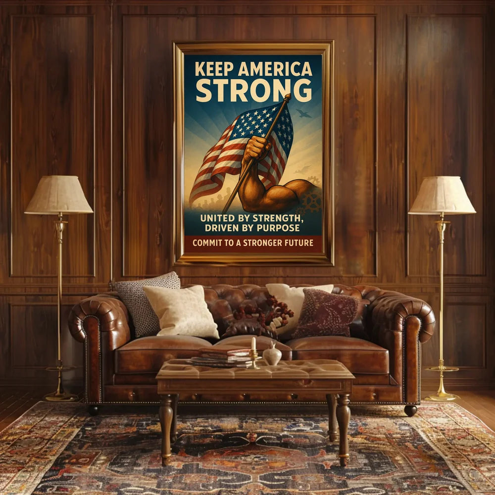 United by Strength Motivational Poster