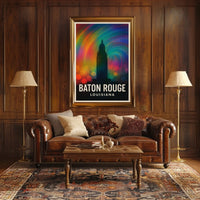 Baton Rouge Vibes Minimalist Decor Lovers Poster