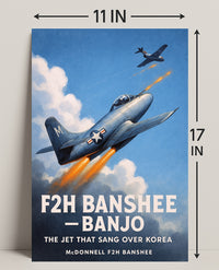 The Jet That Sang Over Korea Poster PosterGoat