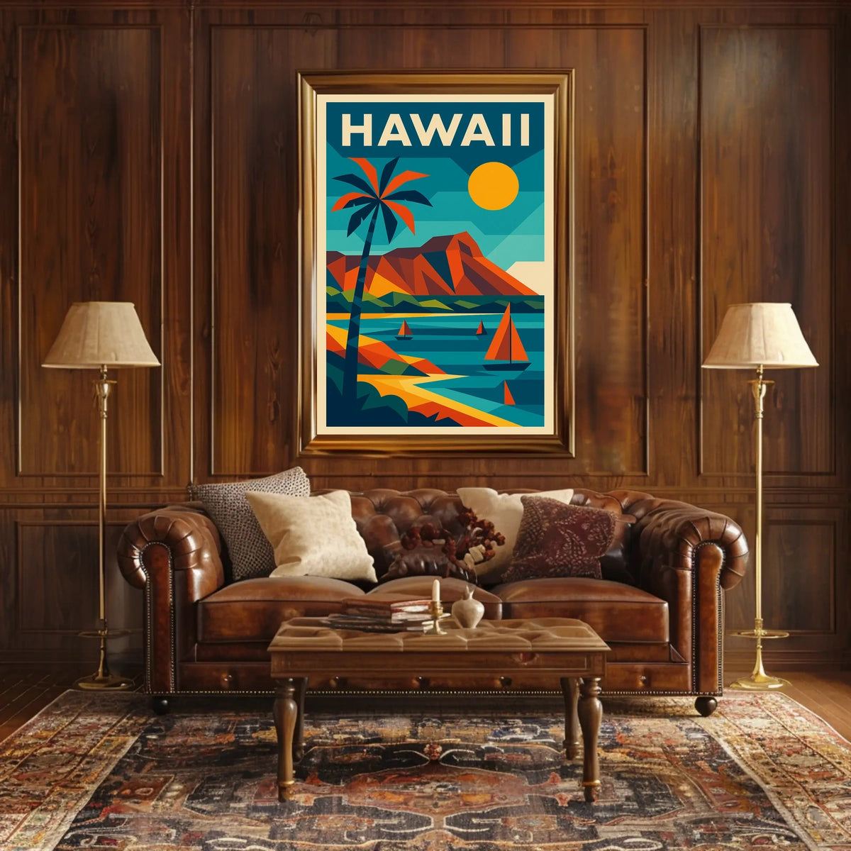 Vibrant Hawaii Landscape Poster