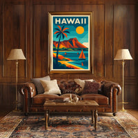 Vibrant Hawaii Landscape Poster