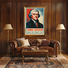 Thomas Jefferson Vintage Realism Collector Poster