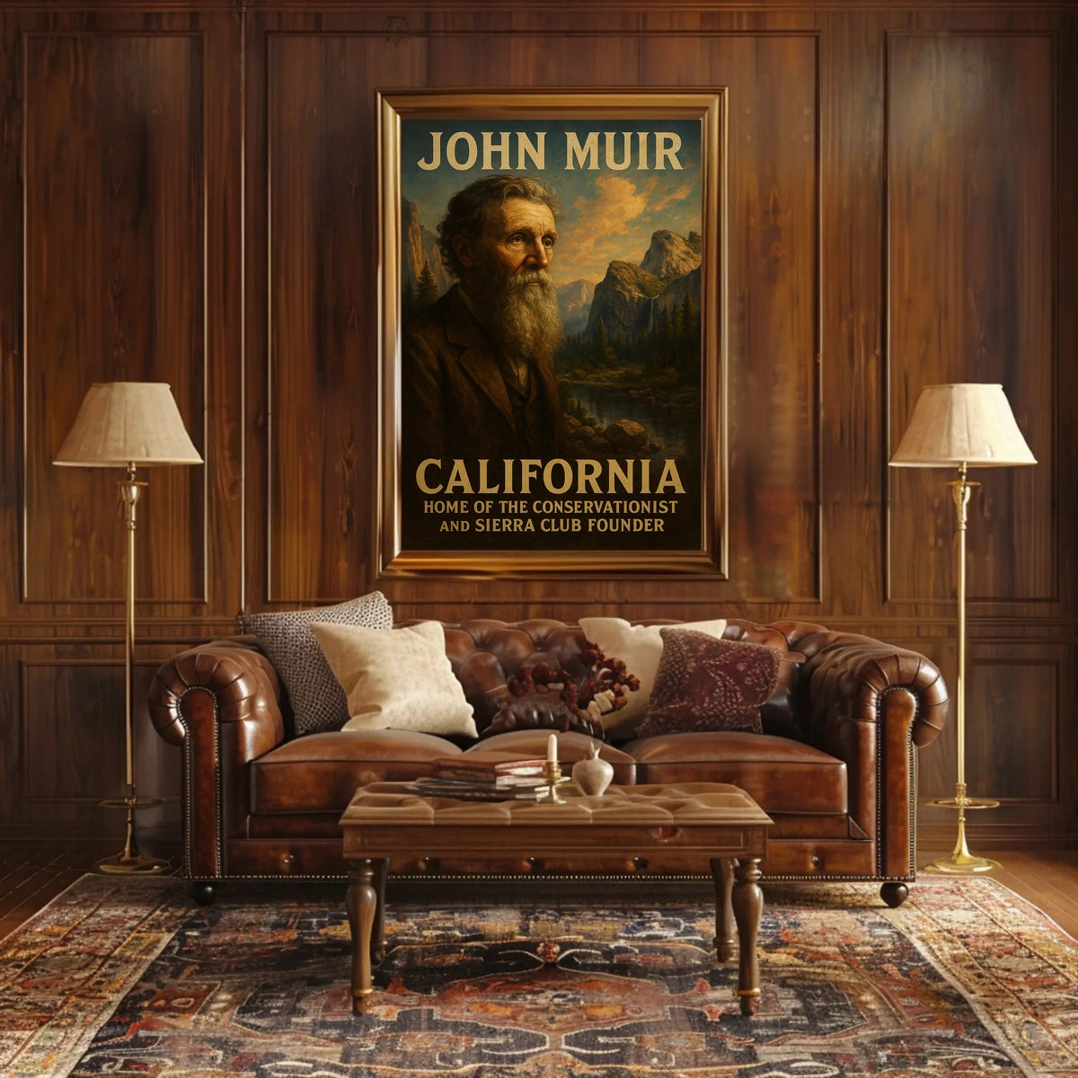 John Muir Conservationist And Sierra Poster