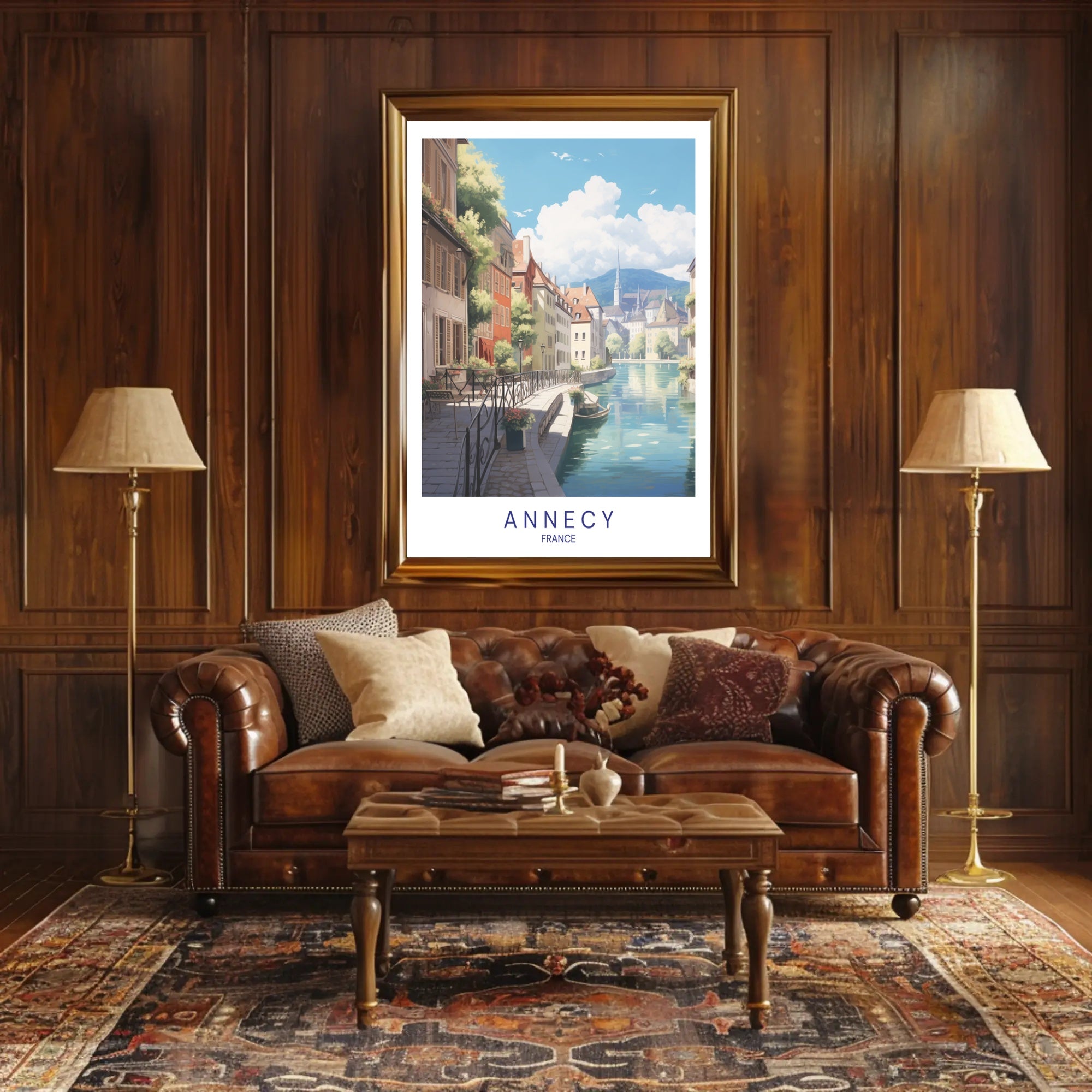 Scenic View of Annecy Poster PosterGoat