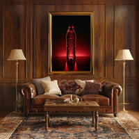 Ostrich Close-Up Photorealistic Pencil Art Poster PosterGoat