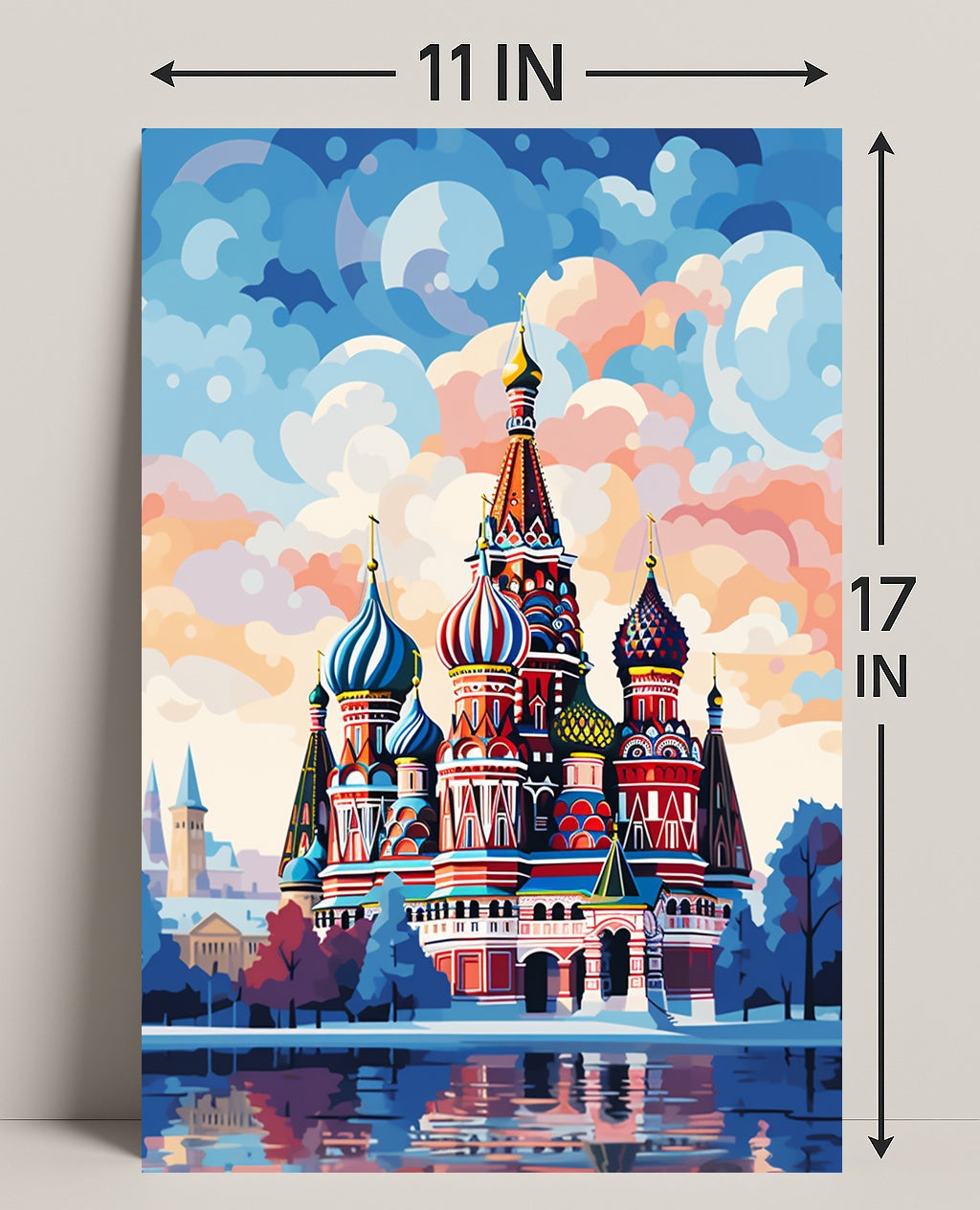 Vibrant St. BasilS Cathedral Poster
