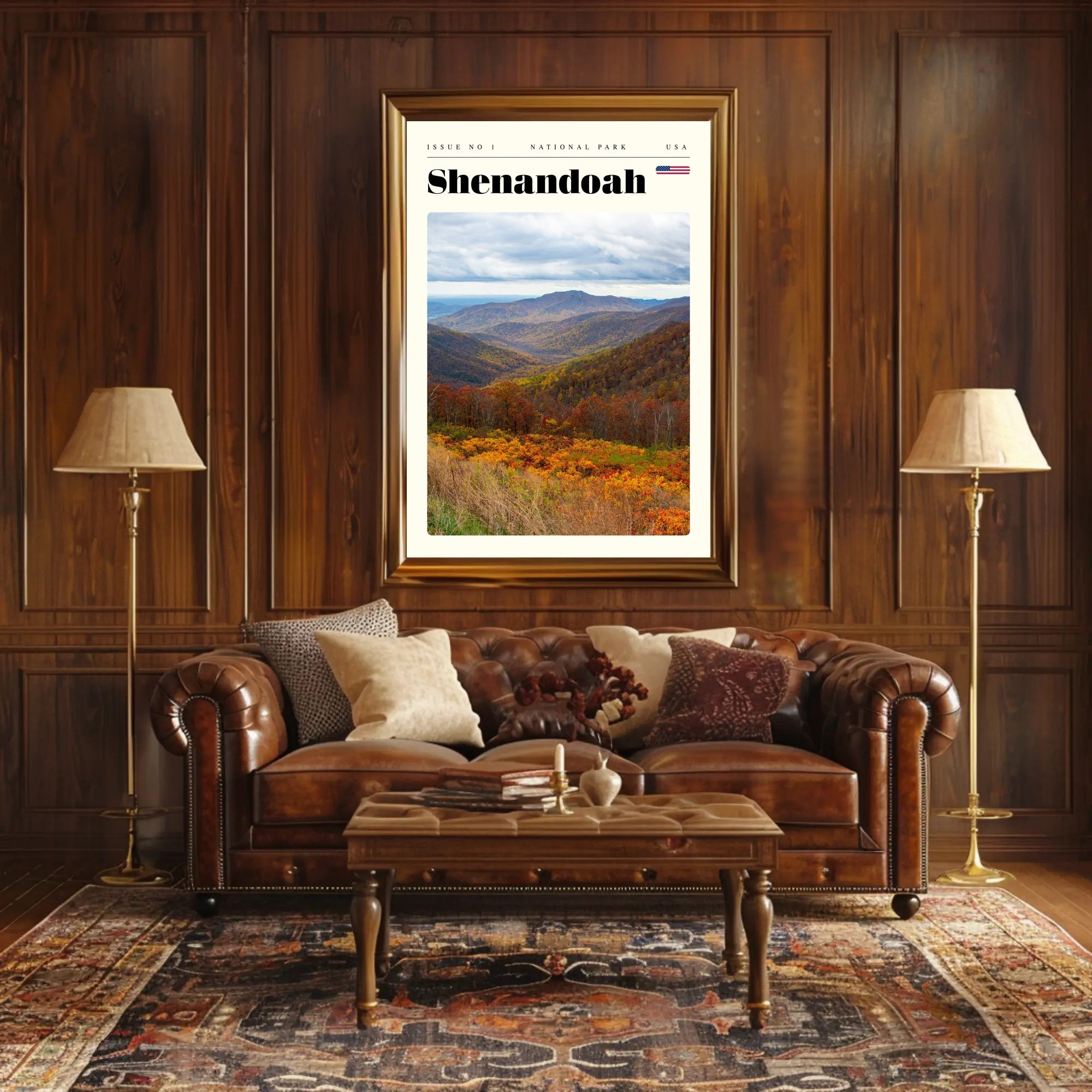 Shenandoah Scenic National Park Poster Print