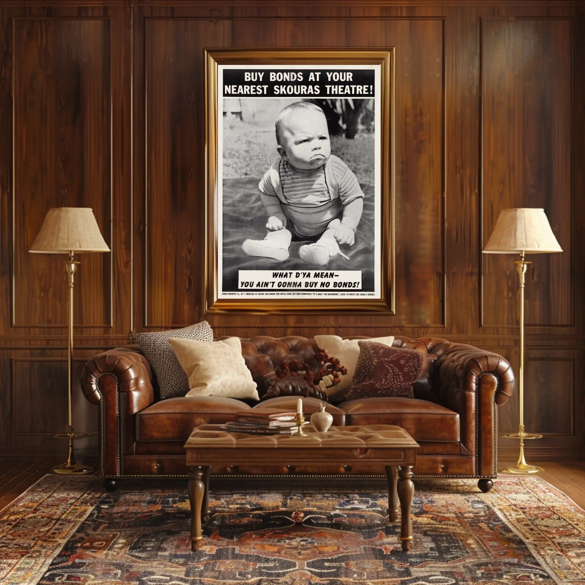 Baby Bond Salesman Poster PosterGoat