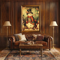 Festive Snowman Celebration Poster