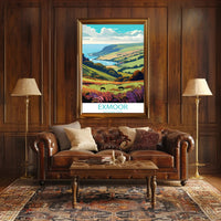 Exmoor National Park Scenic Landscape National Park Poster