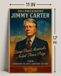 Jimmy Carter Legacy Vintage Presidential Poster
