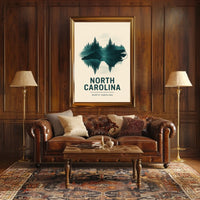 North Carolina Nature Reflection Poster