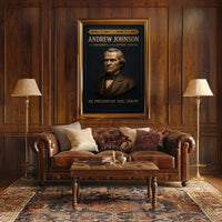 Andrew Johnson Dignified Historical Presidential Poster