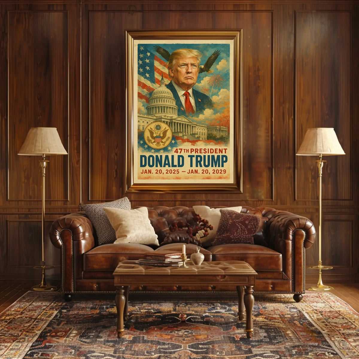 Donald Trump Visionary Change Pop Art Patriotic Poster