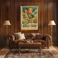 Donald Trump Visionary Change Pop Art Patriotic Poster