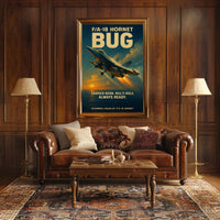 F/A-18 Hornet Combat Jet Poster