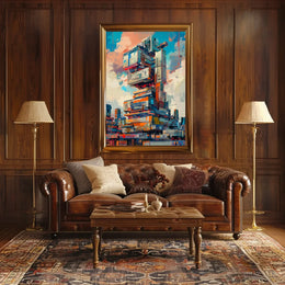 Modern SN Typography Art Poster