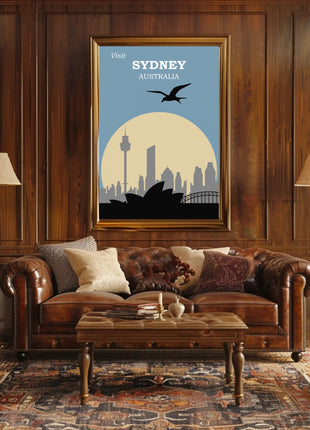 Visit Sydney Australia Travel Poster