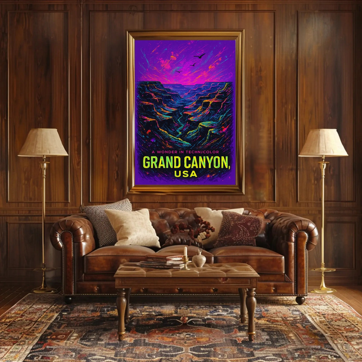 Grand Canyon A Wonder in Technicolor Poster