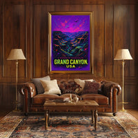 Grand Canyon A Wonder in Technicolor Poster