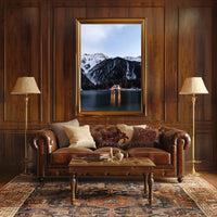 Mountain Dusk Tranquility in Alpine Setting National Park Poster