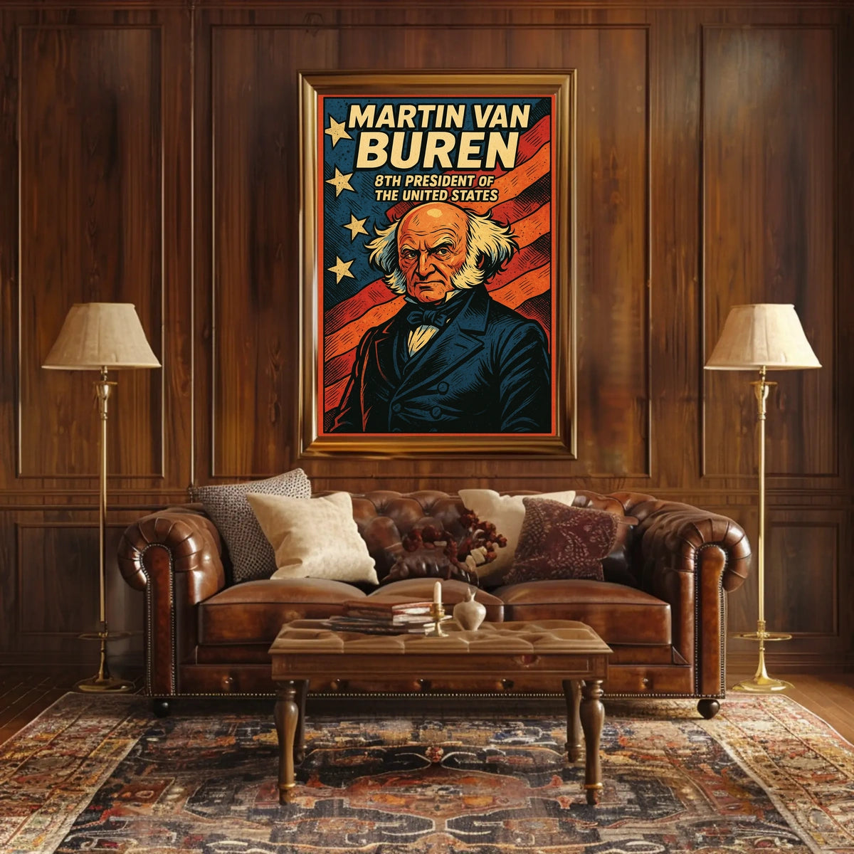 Martin Van Buren Eighth President Poster Wall Art Decor