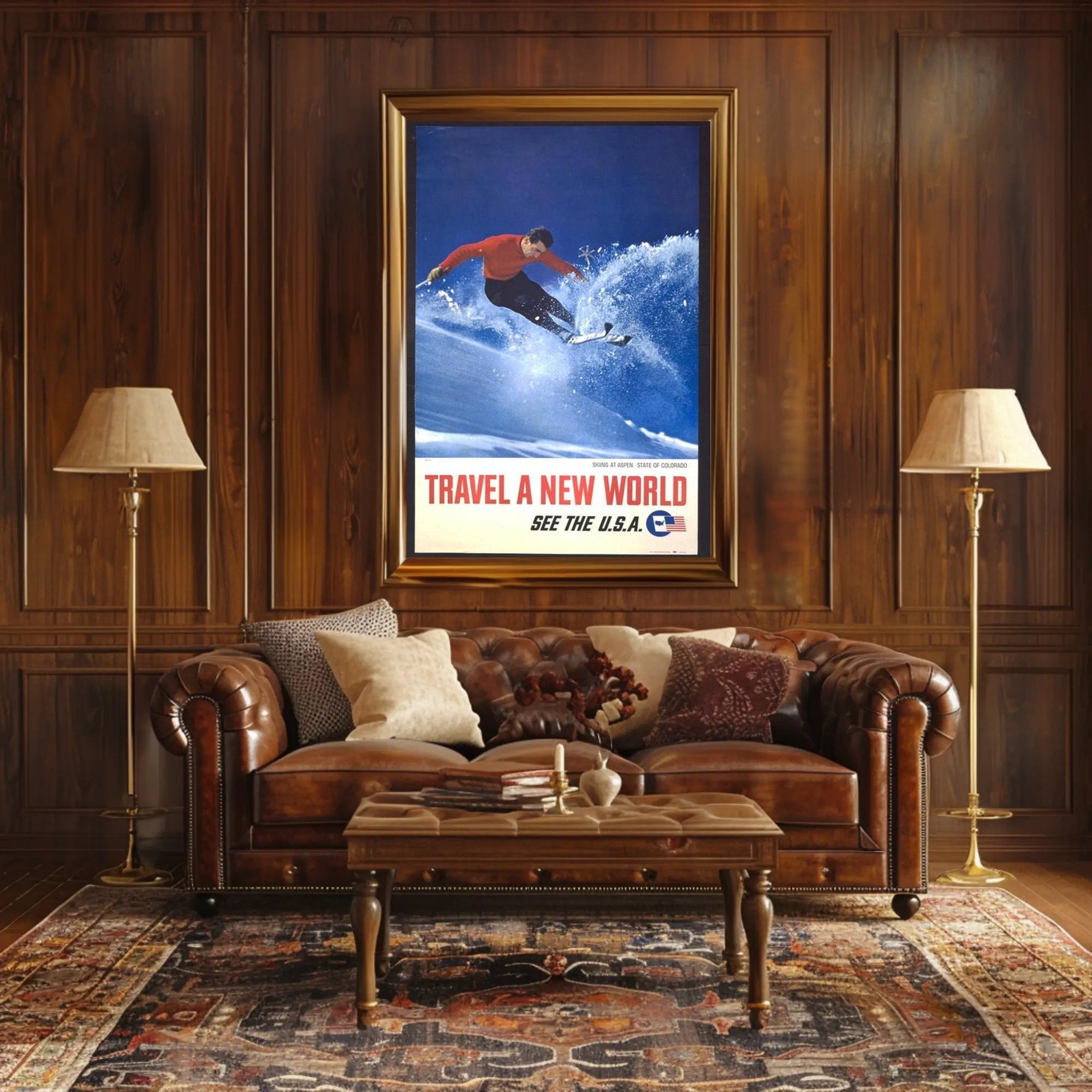 Adventure Awaits in Aspen Poster PosterGoat