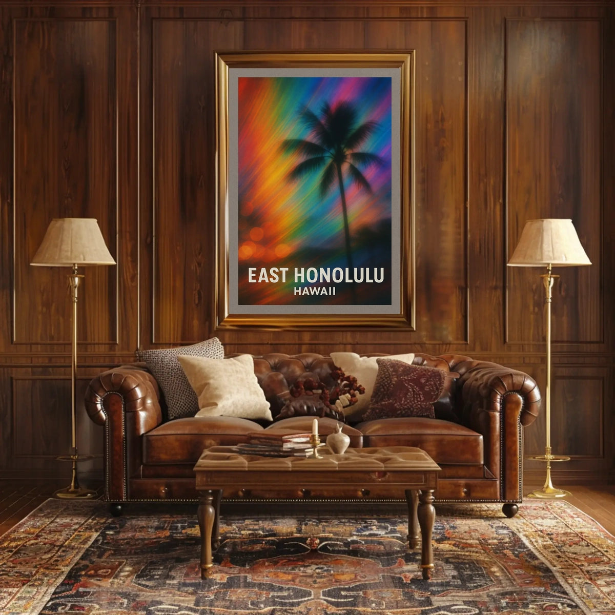 East Honolulu Vibes Wanderlust Impressionism Poster