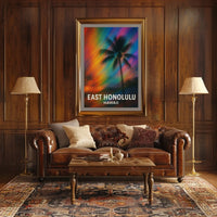 East Honolulu Vibes Wanderlust Impressionism Poster