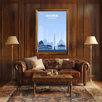 Visit Rome, Italy Travel Poster