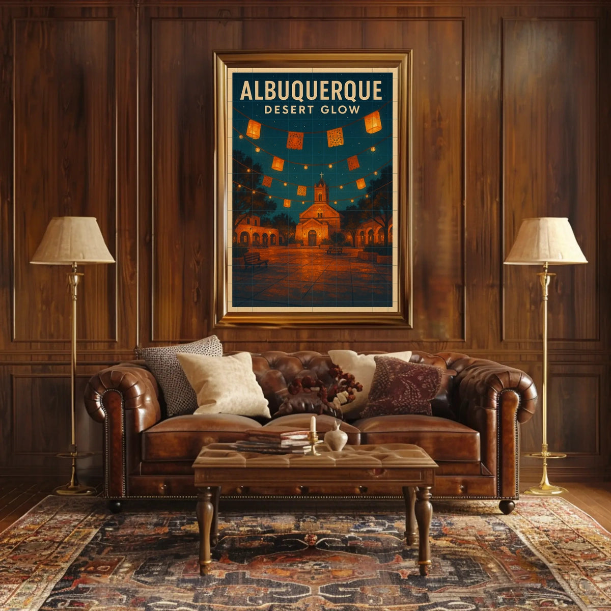 Albuquerque Desert Glow Poster