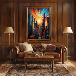 Urban Sunrise Poster PosterGoat