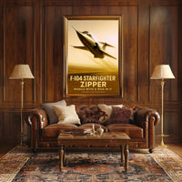 F-104 Starfighter Zipper Poster PosterGoat