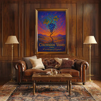 Colchagua Valley Vineyard Art: Mystical Chilean Landscape