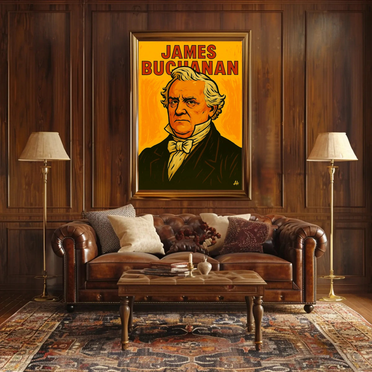 James Buchanan Scenic Portrait Heritage Decor Lovers Wanderlust Global Travel Inspired Poster