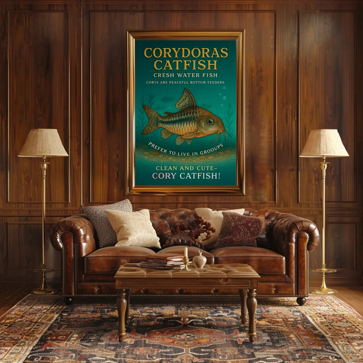 Corydoras Catfish Peaceful Bottom Feeders Poster