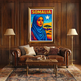Somalia A Vibrant Tribute Poster