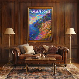 Amalfi Coast Dreamscape Poster Wall Art 18x24 Edition