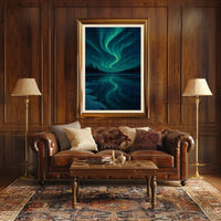 Aurora Borealis Reflections Poster