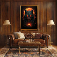 The Enigmatic Wolf At Dusk Poster