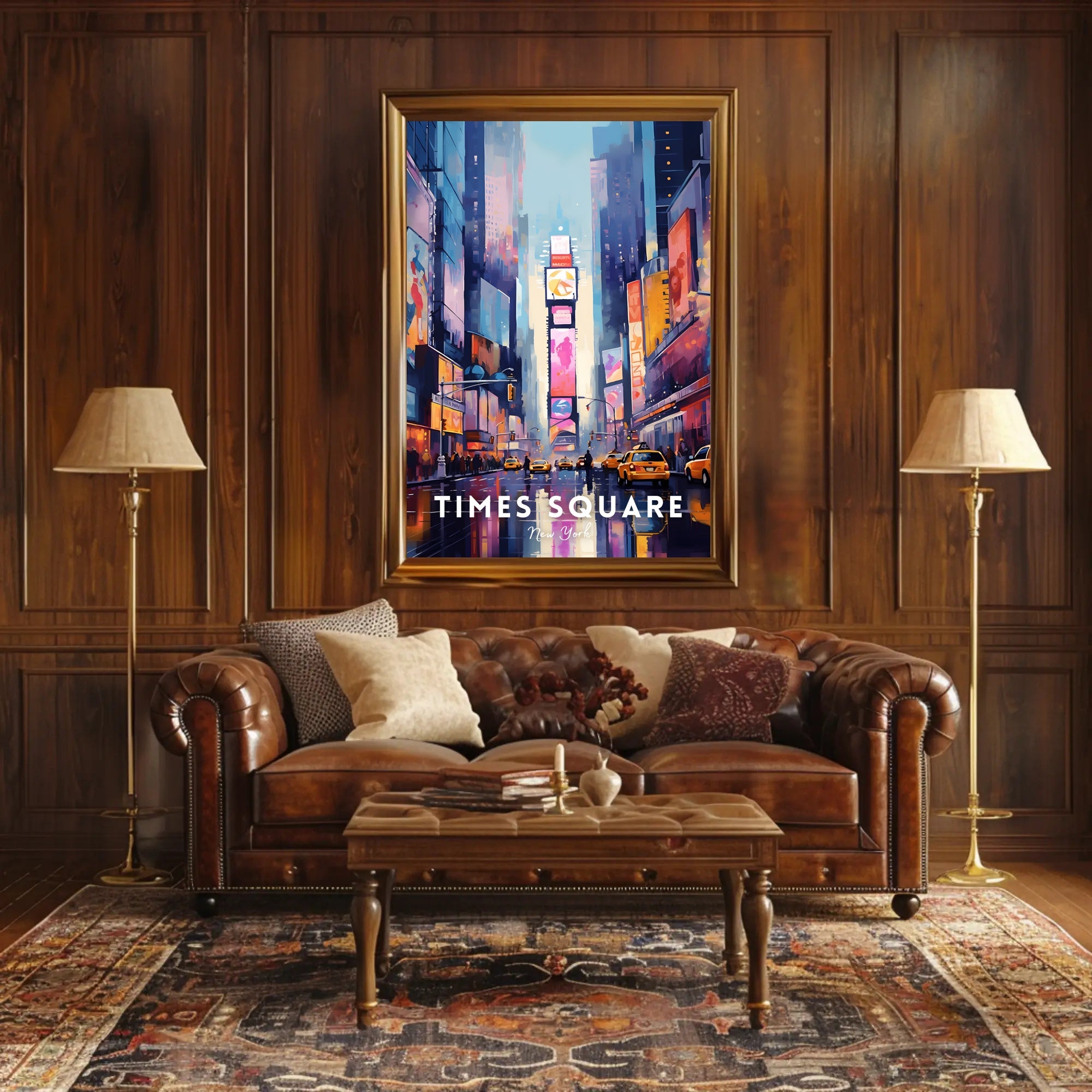 Times Square Vibrant Cityscape Art Print Urban or Cityscape Poster