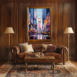 Times Square Vibrant Cityscape Art Print Urban or Cityscape Poster