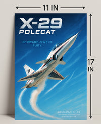 X-29 Polecat Poster PosterGoat