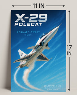 X-29 Polecat Poster PosterGoat
