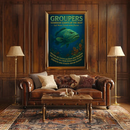 Groupers Guardians of the Reef Poster